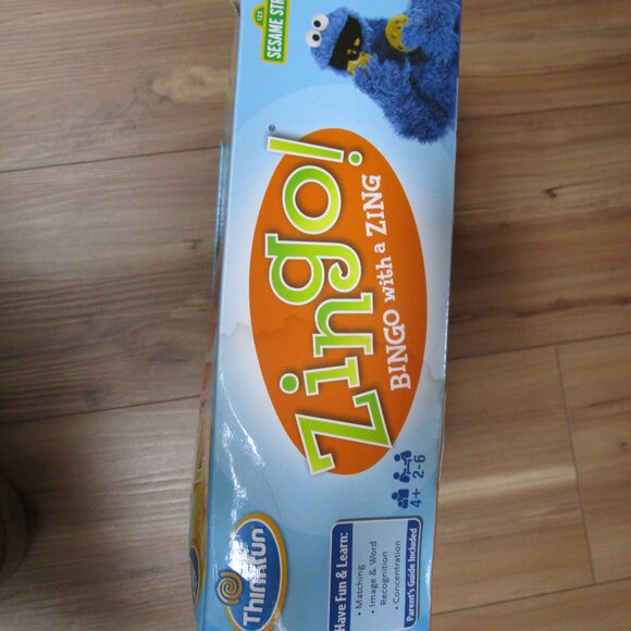 ZINGO Sesame Street BNIP Bingo with a Zing ThinkFun Ages 4+ DAMAGED BOX - Picture 9 of 11